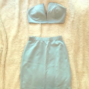 A two piece skirt and top